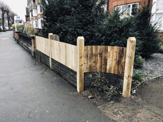 Curved Fencing After
