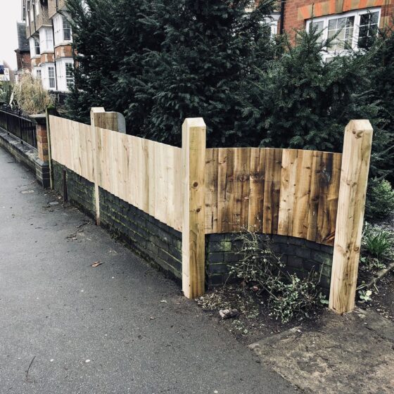 Curved Fencing After