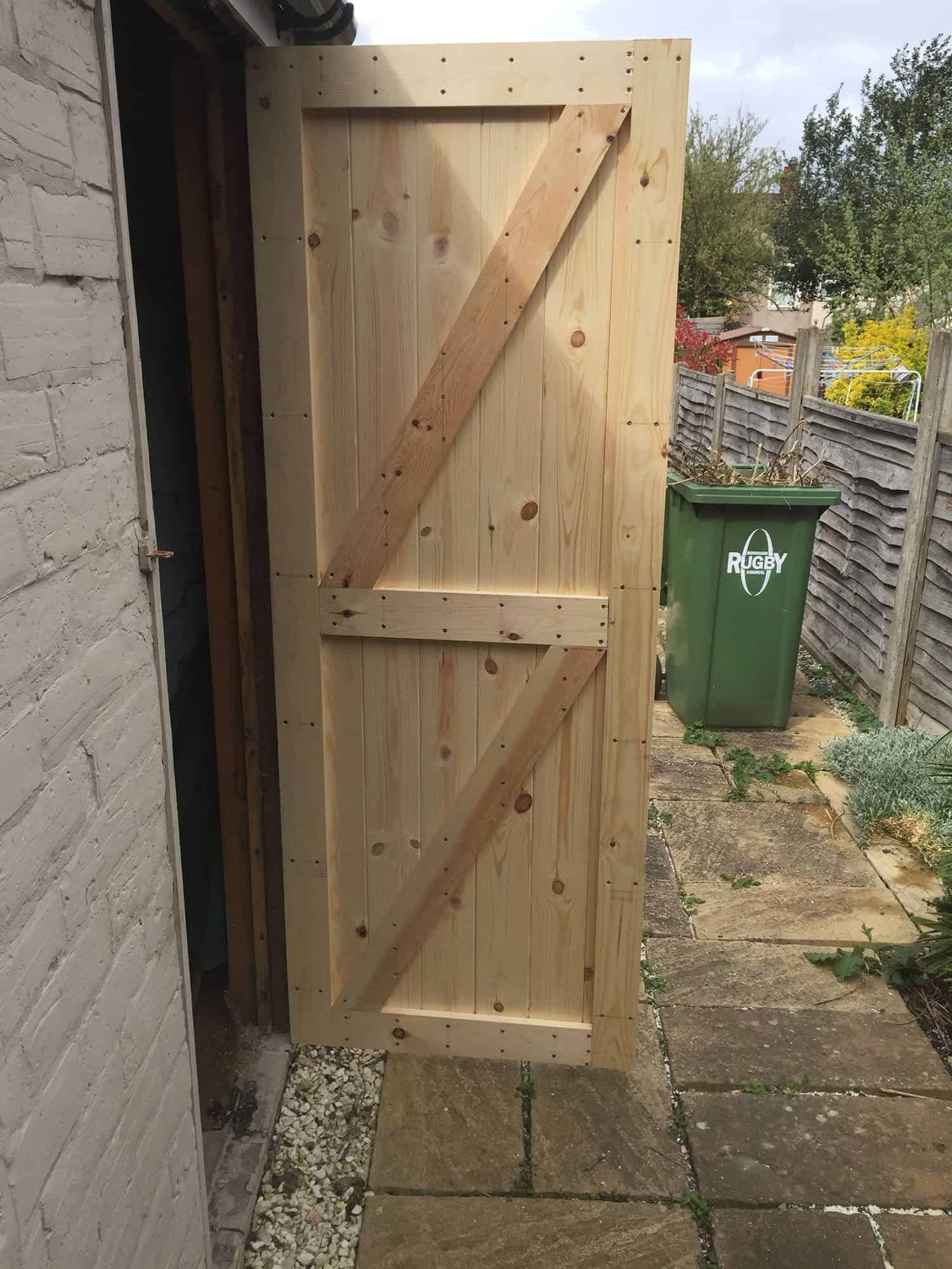 New Custom Door Made & Fitted to Outhouse SJG Maintenance