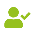 Icon representing user verification