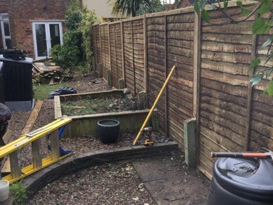 New Fence Panels After