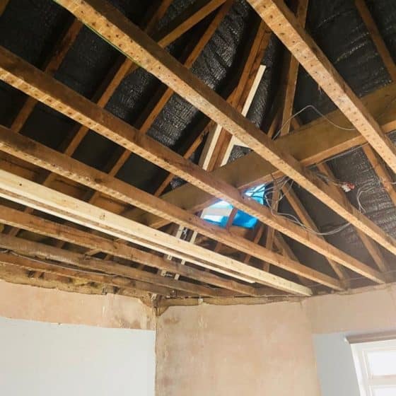 new joists and ceiling 1